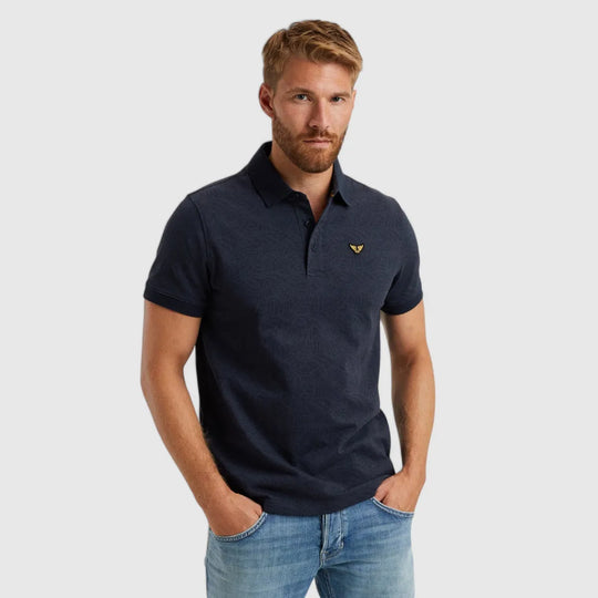 PPSS2503883-5281 PME Legend Polo Jacquard Jersey Salute/Navy