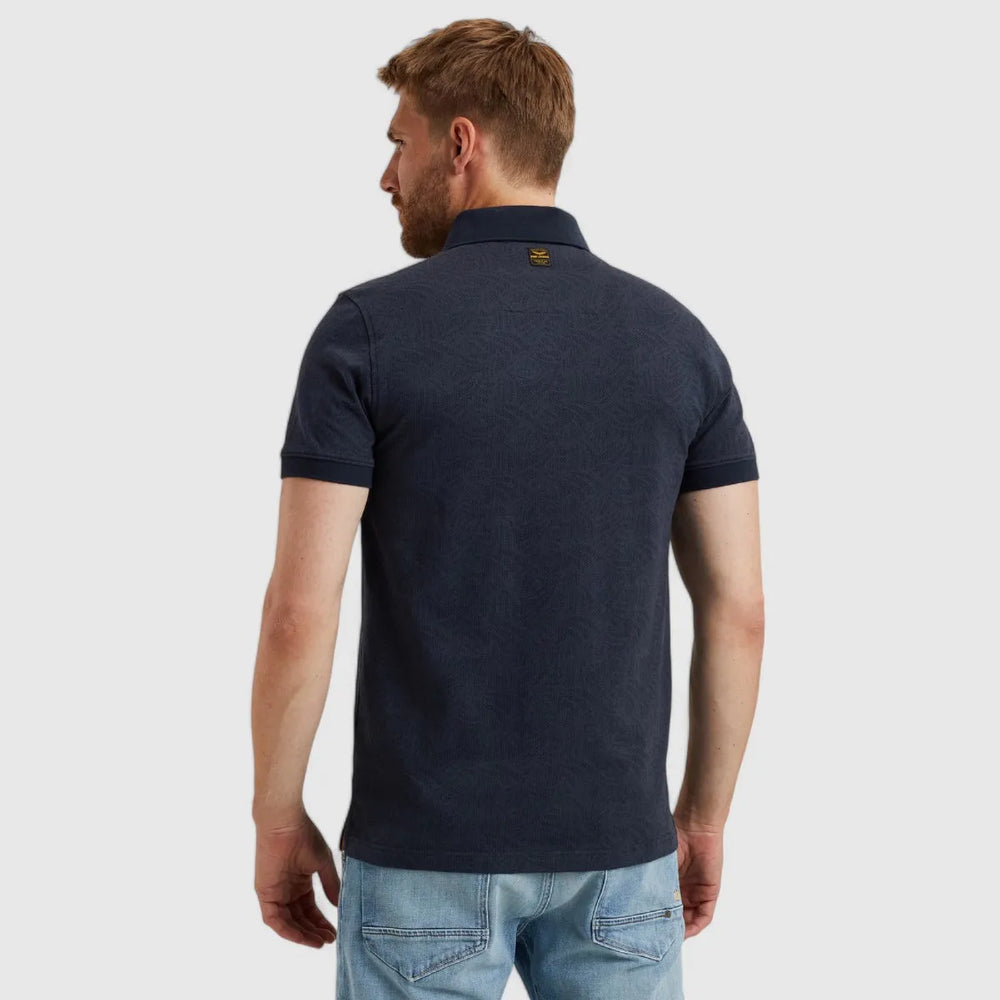 PPSS2503883-5281 PME Legend Polo Jacquard Jersey Salute/Navy