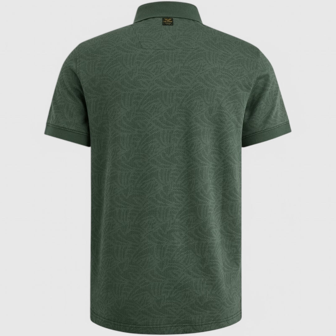 PPSS2503883-6147 PME Legend Polo Jacquard Jersey Green Gables