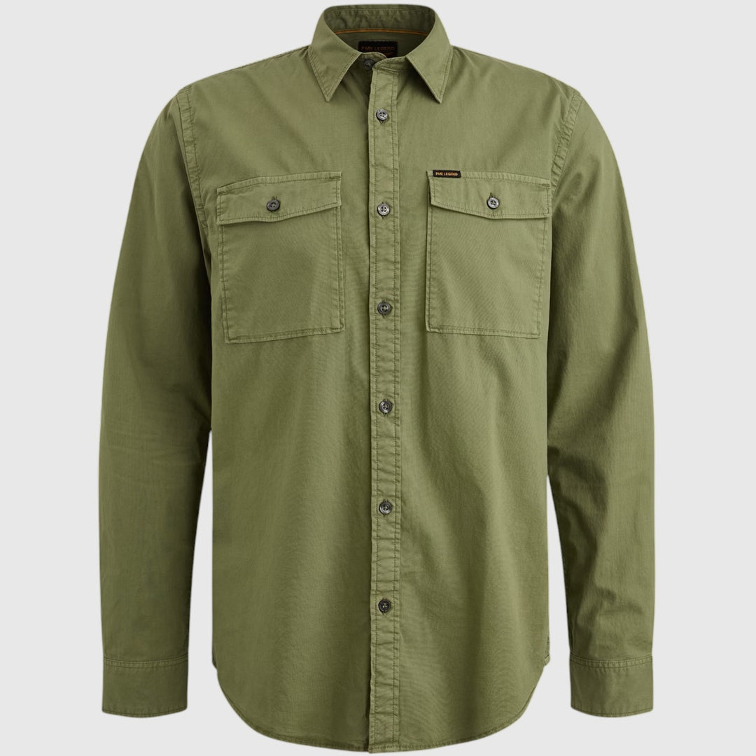 Chemise à manches longues PME Legend en popeline légère extensible