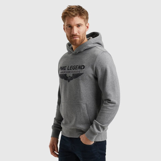 PSW0000550-960 PME Legend Hoodie With Logo Grey