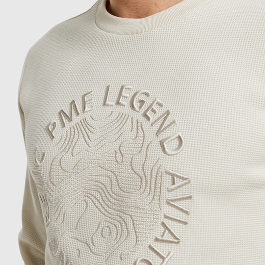 PSW2408429-7013 PME Legend Crewneck Waffle Jersey