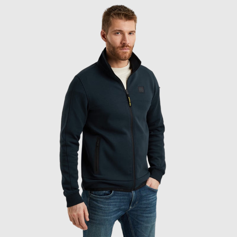 Pme Legend Zip Jacket Jacquard Interlock Sweater