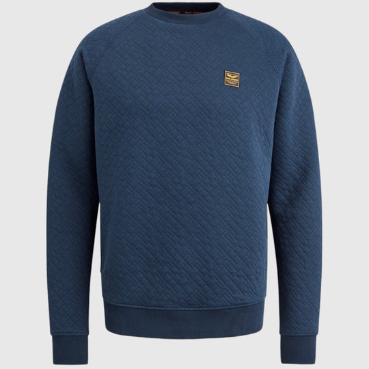 PSW2410471-5426 PME Legend Crewneck Cable Jacquard Sweat