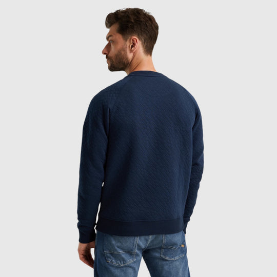 PSW2410471-5426 PME Legend Crewneck Cable Jacquard Sweat