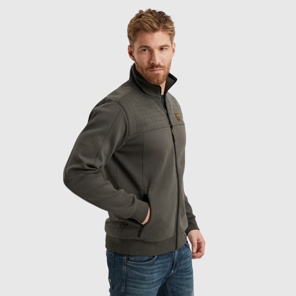 PSW2502476-8039 PME Legend Zip Jacket Spacer Look Sweat Beluga