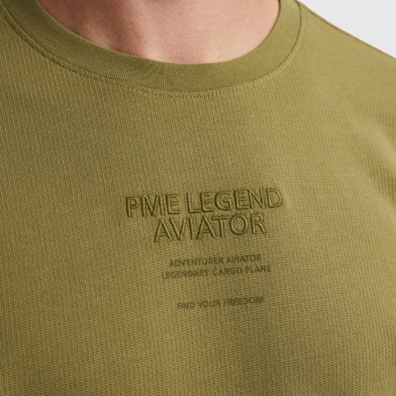 PTSS2408564-6399 PME Legend Short Sleeve Round Neck Textured Jersey