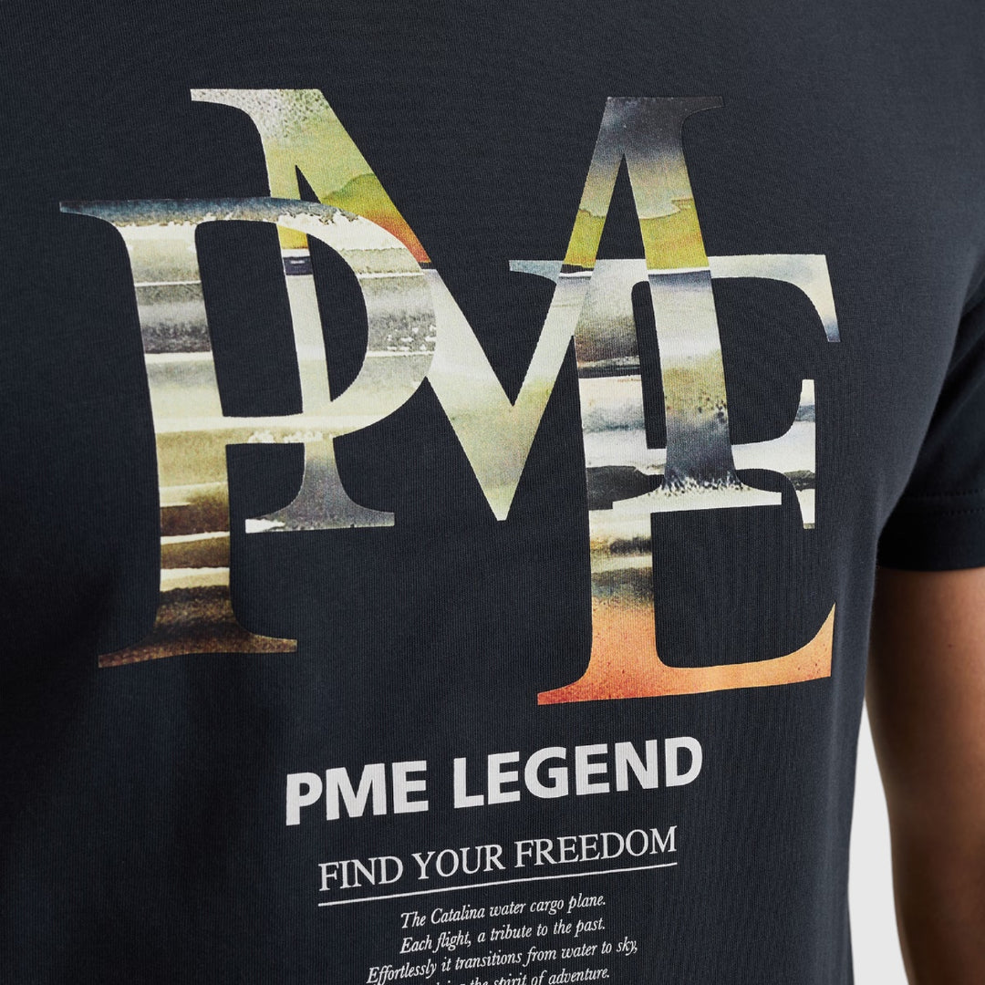 PTSS2502551-5281 PME Legend Short Sleeve Round Neck Single Jersey Digital Print Salute