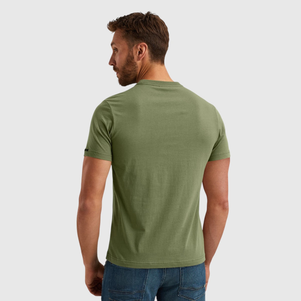 PTSS2502551-6380 PME Legend Short Sleeve Round Neck Single Jersey Digital Print Loden Green