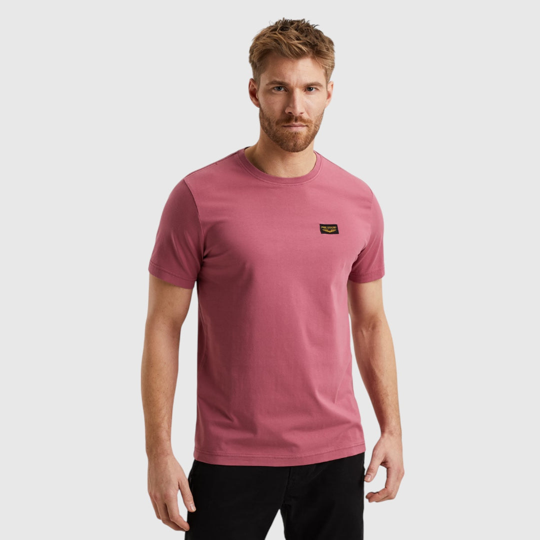 PTSS2502599-3211 PME Legend Short Sleeve Round Neck Guyver T-Shirt rose wine