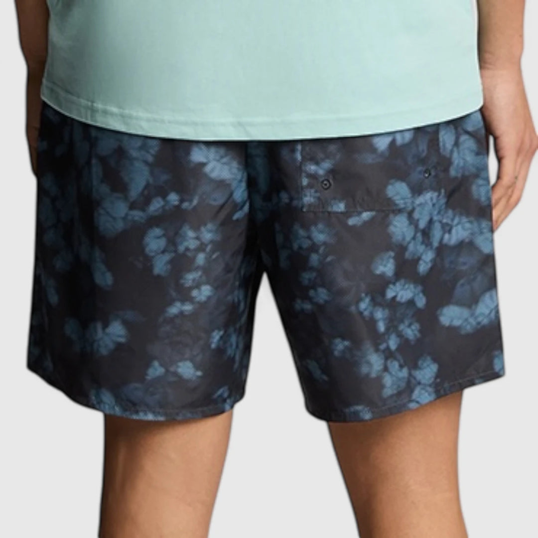 SH1204VB-Z271 Lyle & Scott Digital Floral Print Swim Short Dark Navy