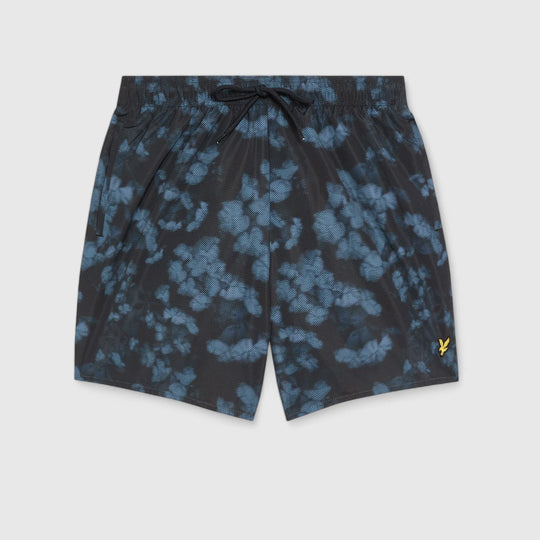 SH1204VB-Z271 Lyle & Scott Digital Floral Print Swim Short Dark Navy