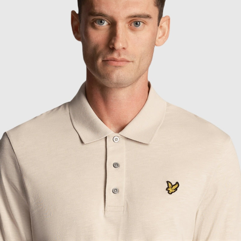 sp2000v-w870 slub polo shirt short sleeve lyle & scott polo cove crop