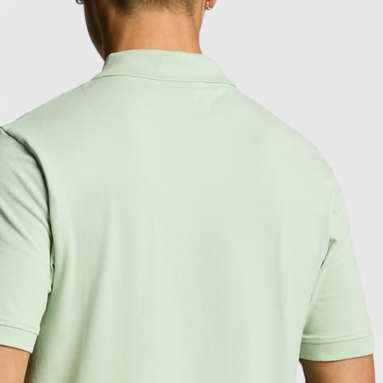 SP400VOG-X487 Lyle & Scott Plain Polo Shirt Short Sleeve Fresh Green