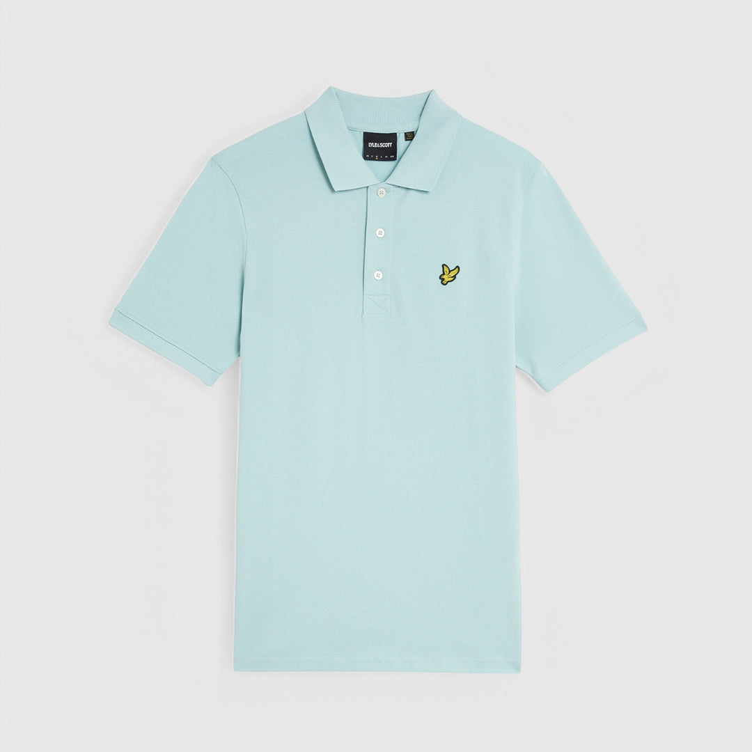 SP400VOG-X580 Lyle & Scott Plain Polo Shirt Short Sleeve Future Blue