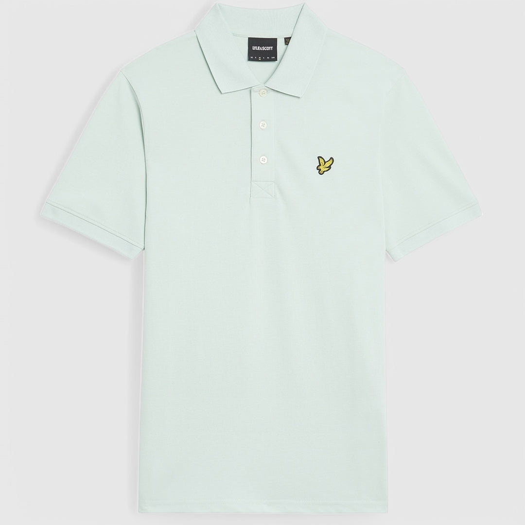 SP400VOG-X581 Lyle & Scott Plain Polo Shirt Short Sleeve Ambient Green