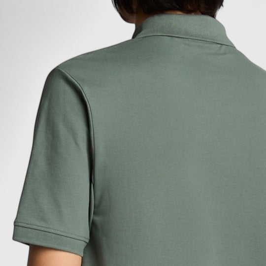 SP400VOG-X583 Lyle & Scott Plain Polo Shirt Short Sleeve Green Mercurial