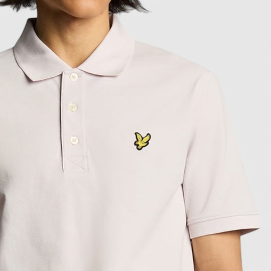 SP400VOG-X599 Lyle & Scott Plain Polo Shirt Short Sleeve Mist Lilac