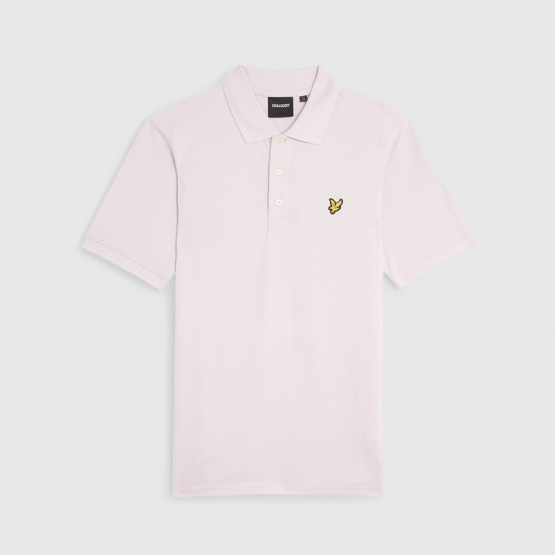 SP400VOG-X599 Lyle & Scott Plain Polo Shirt Short Sleeve Mist Lilac