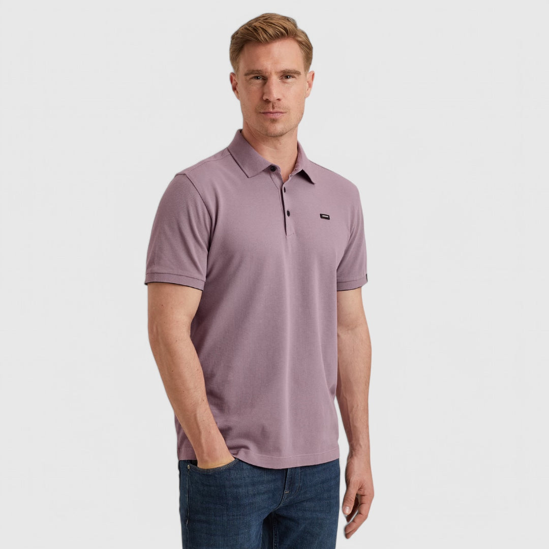 VPSS2503822-4133 Vanguard Polo Pique Waffle Structure Very Grape