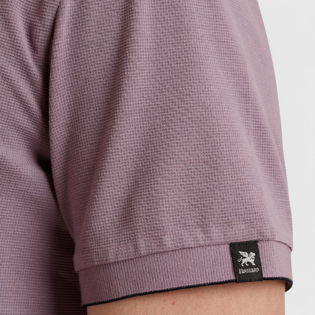 VPSS2503822-4133 Vanguard Polo Pique Waffle Structure Very Grape