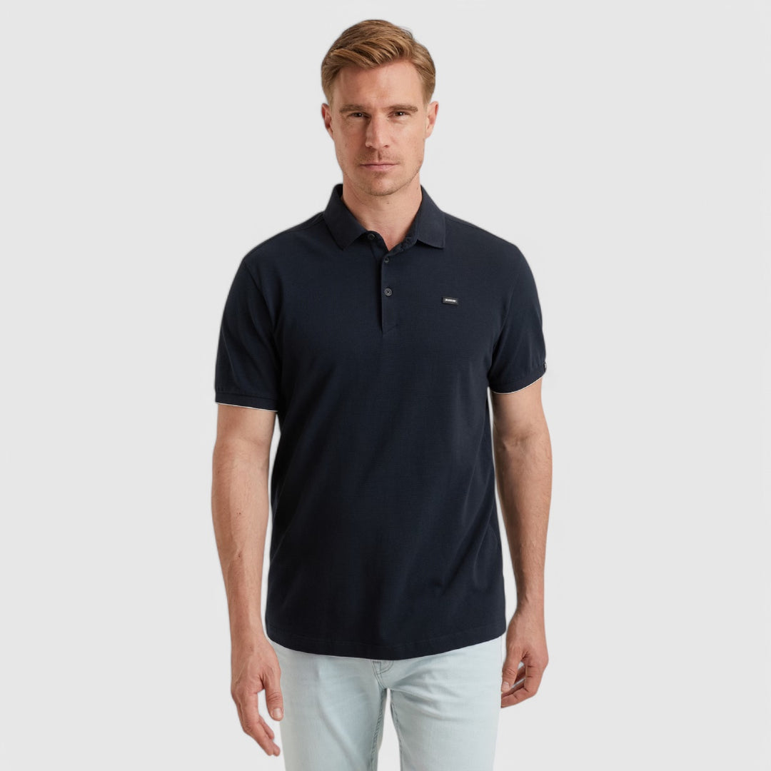 VPSS2503822-5281 Vanguard Polo Pique Waffle Structure Salute