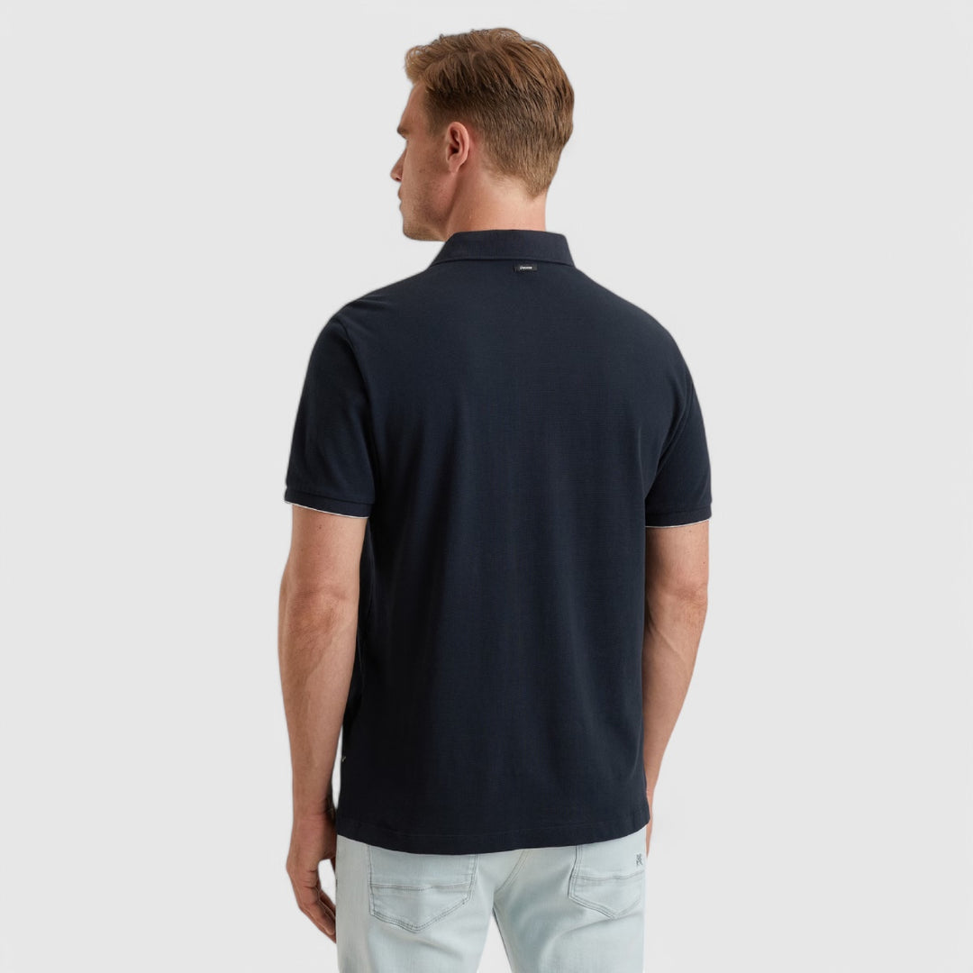 VPSS2503822-5281 Vanguard Polo Pique Waffle Structure Salute