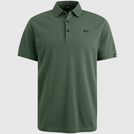 VPSS2503822-6023 Vanguard Polo Pique Waffle Structure Dark Forest