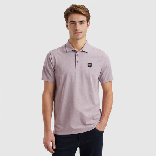 VPSS2503832-4133 Vanguard Polo Cotton Elastan Jersey Melange Very Grape