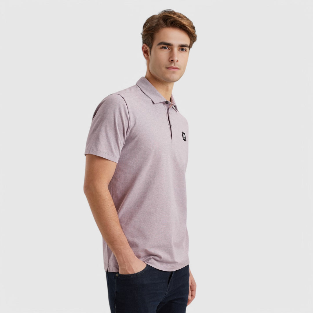 VPSS2503832-4133 Vanguard Polo Cotton Elastan Jersey Melange Very Grape