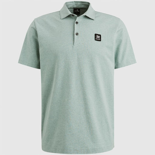 VPSS2503832-6023 Vanguard Polo Cotton Elastan Jersey Melange Dark Forest