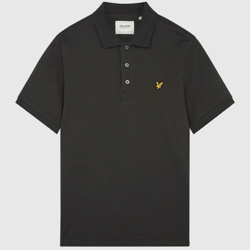 sp400vog w635 plain polo shirt short sleeve lyle & scott polo gunmetal crop3sp400vog w635 plain polo shirt short sleeve lyle & scott polo gunmetal4